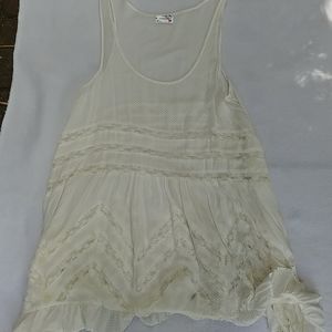 White Tanktop with small Polka dots